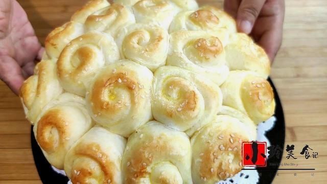  香甜|教你面包新做法，不用烤箱不用电饭煲，香甜柔软还拉丝，香极了