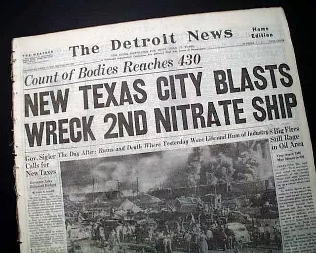 年前|硝酸铵爆炸有多可怕？73年前一艘化肥货船竟炸毁了上千座建筑!