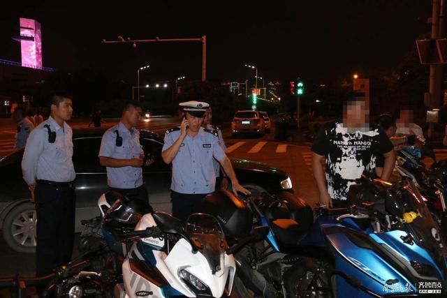 查扣|一晚上查扣17辆摩托车，北湖交警出“重拳”整治“炸街”摩托车