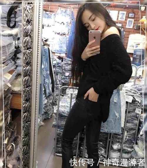  看起来|一条时尚的牛仔裤，优雅出街，阳光自然让人看起来很帅气