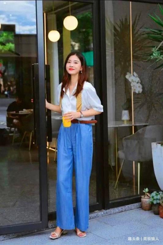 凉鞋|潮流新风尚,美丽姑娘搭配低跟凉鞋,让人感受到优雅大方的个性
