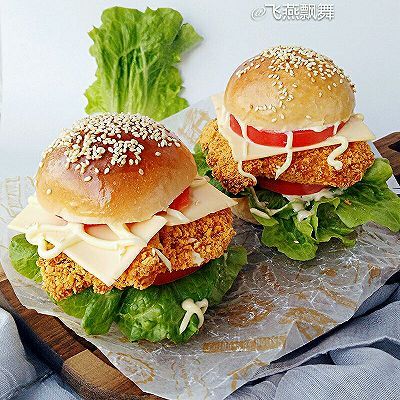  鸡蛋|新奥尔良烤鸡腿堡