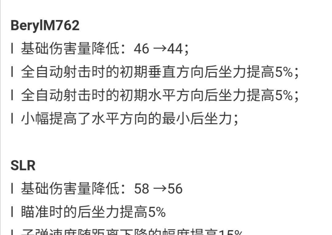 枪械|绝地求生M762和SLR即将遭到较大削弱，枪械选择再次改变？