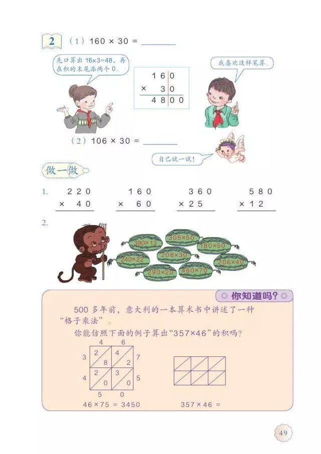 电子版|2020秋人教版四年级数学（上册）教材高清电子版及知识要点