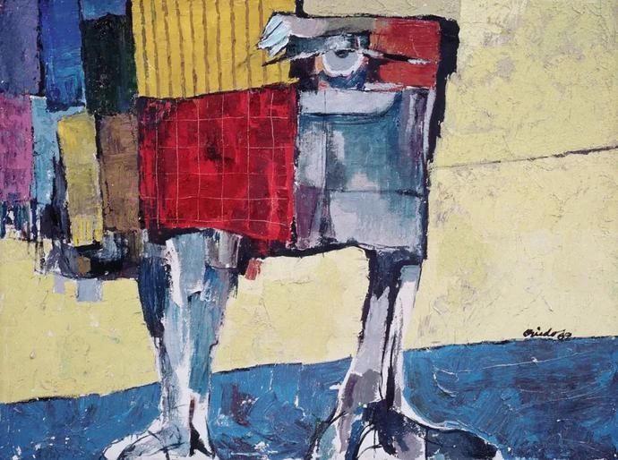  笔触|强烈的笔触和色彩，表现出韧性、肮脏及人性