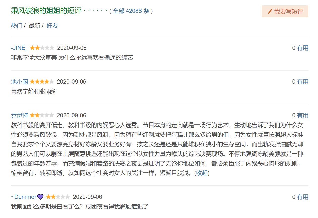 成团|《浪姐》成团夜口碑崩了,豆瓣评分下跌严重,深扒节目五大问题