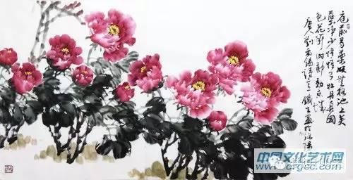  牡丹画法|写意牡丹的画法图解