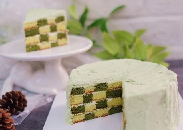  格子|蛋糕上的格子是一个个画的看完3种做法，我的强迫症都被治好了