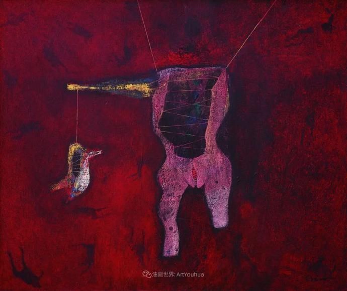  笔触|强烈的笔触和色彩，表现出韧性、肮脏及人性