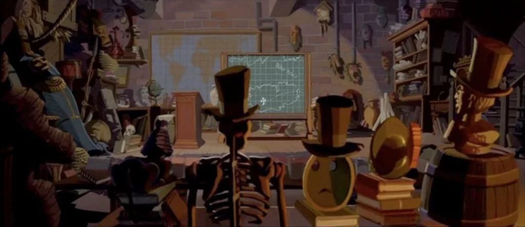  动画|迪斯尼经典动画背景美术资料公开