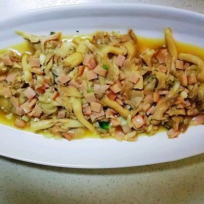  鲜鸡汁|鸡汁西兰花蘑菇火腿丁