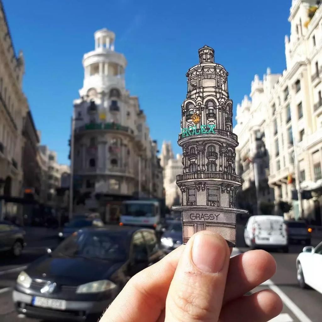 画师|英国插画师的钢笔建筑