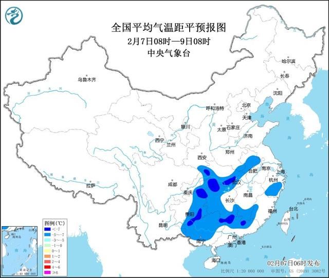 低温+暴雪+冰冻！湖南气温较历史同期偏低7℃以上，东南部局地有暴雪