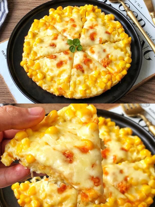  好吃|5分钟搞定黄金芝士玉米烙，金黄酥脆，巨拉丝??巨好吃??