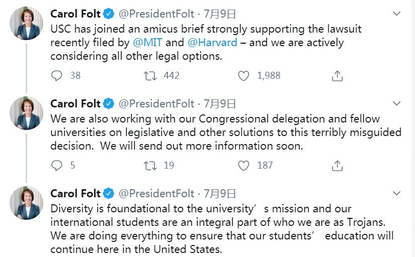  留学生|美国洛杉矶南加州大学加入诉讼行列 保护国际留学生权利