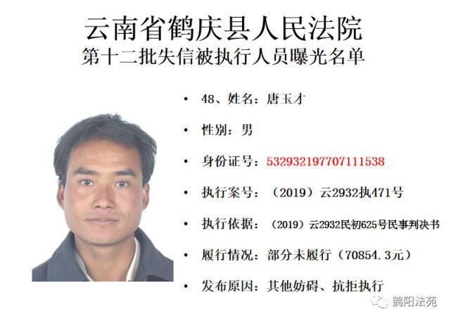 有人|又一批失信被执行人名单曝光,有人仅因为213元钱!