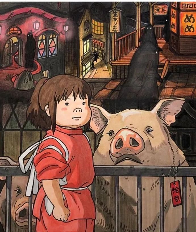  画家|日本插画家专门“抹黑”宫崎骏动画，却引来无数人点赞，画风简直...