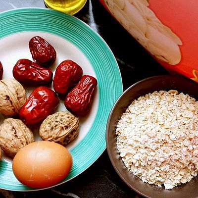  饼干|燕麦红枣核桃饼干