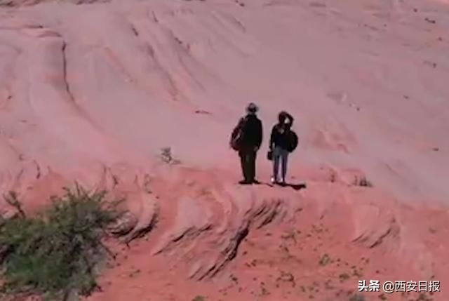  违规进入|网红踩踏陕西丹霞地貌，处理结果来了