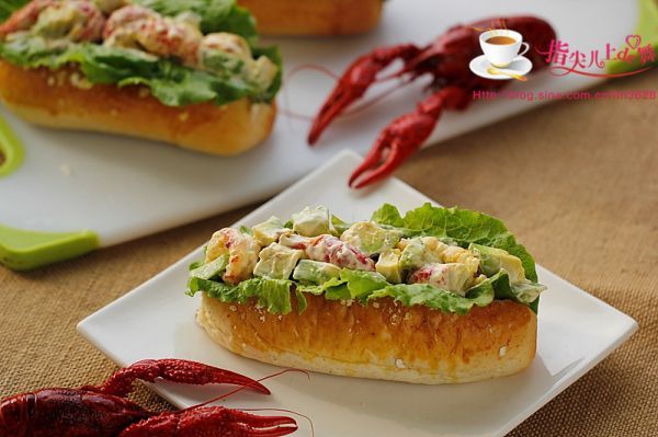 全麦|龙虾牛油果全麦面包