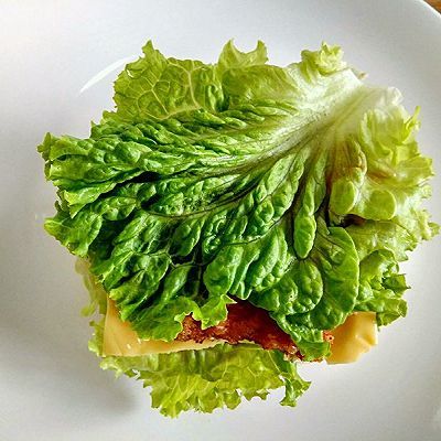  汉堡胚|双层鸡排芝士汉堡