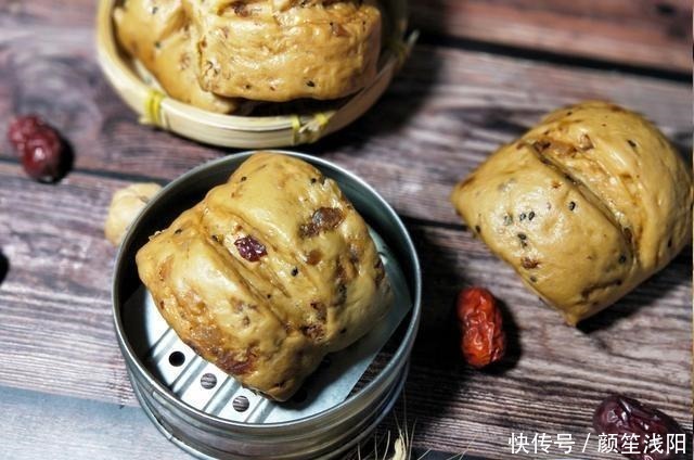 红糖馒头|白馒头吃腻了,换种新花样,香甜可口,蓬松柔软,比面包还好吃