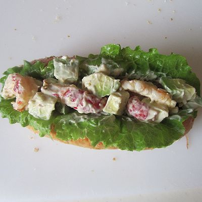 全麦|龙虾牛油果全麦面包