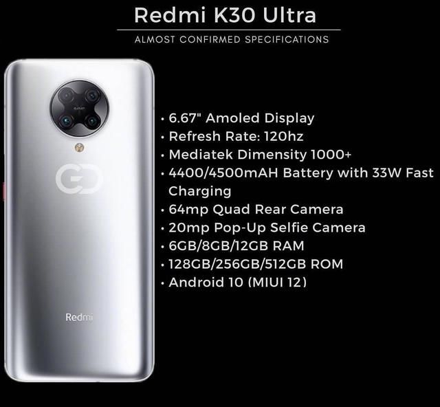 Ultra|终于补足短板！120Hz高刷屏安排上了，Redmi K30 Ultra已入网认证