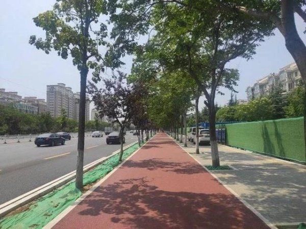 大面积|超炫！淄博中心城区市政道路首次大面积“上彩妆”