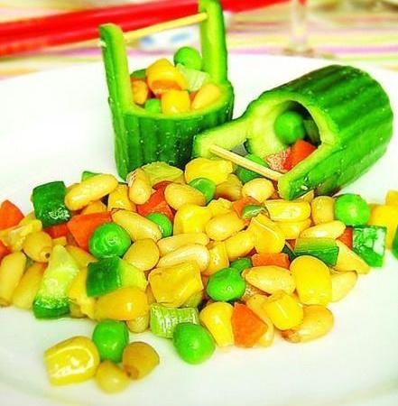  备用|冰笋炒蛋、金针番茄炖肥牛、韩式煎豆腐、蔬果杂烩黄瓜桶