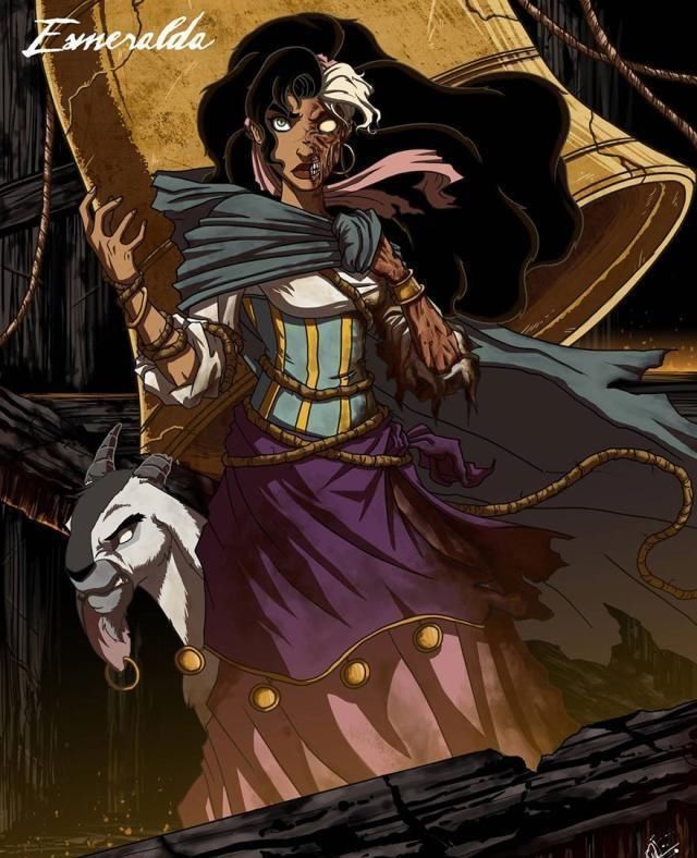  迪士尼|迪士尼公主变成恐怖“怪物”，丧尸让人害怕，吸血鬼画风妖娆！