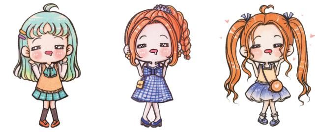  青春校园|解锁甜心少女换装趴！7个步骤画出青春校园风的Q萌女孩