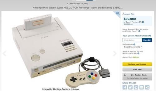 游戏玩家|36万美元天价成交任天堂索尼PlayStation原型机拍卖结束