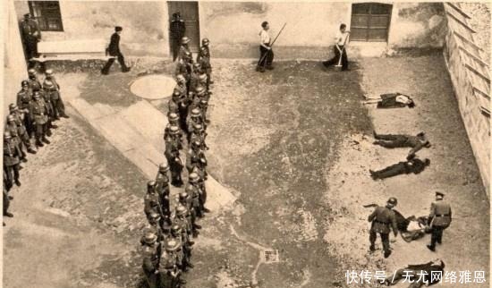 棺材|纳粹成批的枪毙犹太人,棺材就在旁边摆着,死一批装一批