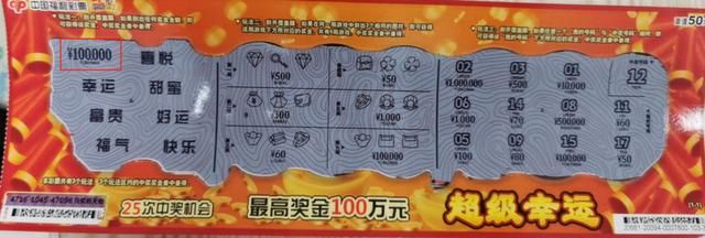 刮刮乐|中十万送十万 无锡彩民刮出“超级幸运”首个十万大奖