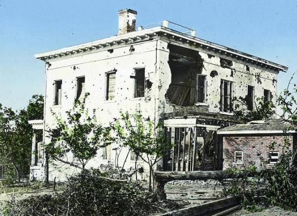 打成|南北战争是场屠杀：南军士兵躲进民居，结果整栋楼被打成筛子！