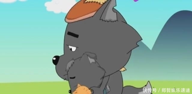 灰灰|喜羊羊与灰太狼:被小灰灰逼到崩溃的灰太狼,吃火腿都得躲起来