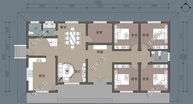 占地尺寸|农村没有堂屋的房子不是好房子,20套户型分享,总有一套看上眼