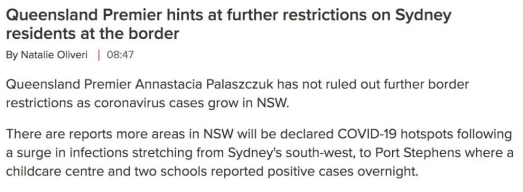  确认|官方确认：澳洲恐已有50万人感染！边境解封最晚至明年6月