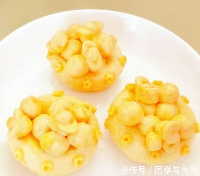 看着|聚宝盆花样馒头,光看着就让人开心