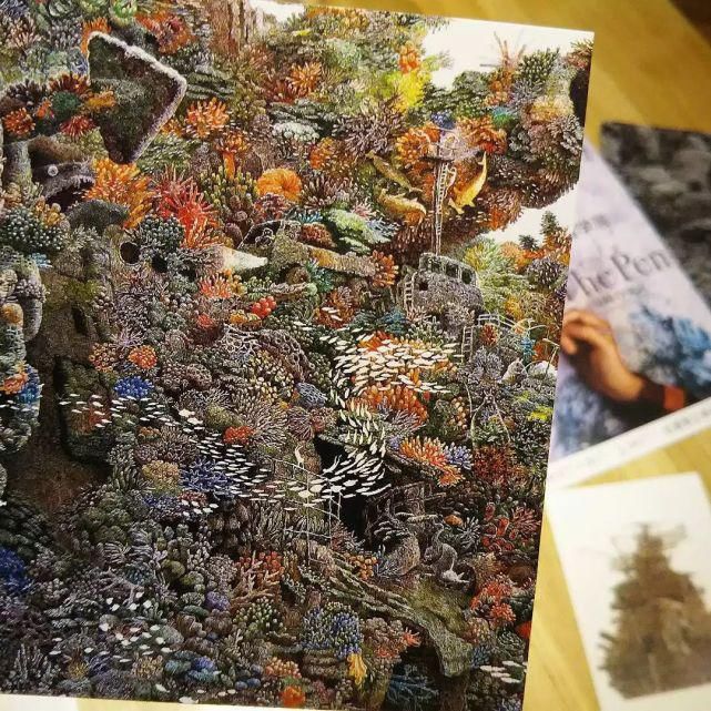  极致|一幅画画了3年，细到要用放大镜，他把钢笔画玩到了极致！