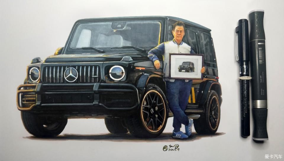  马克笔|汽车手绘半年报告 # 接触车手绘就是从一辆雷凌开始