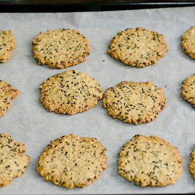  黑芝麻|燕麦黑芝麻高纤饼干