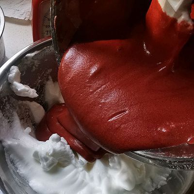  蛋清|烫面红丝绒戚风蛋糕