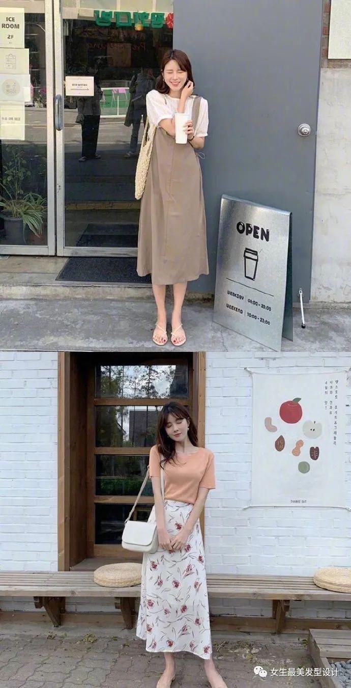  夏日|夏日治愈系穿搭 温柔浅色系的搭配清新甜美。