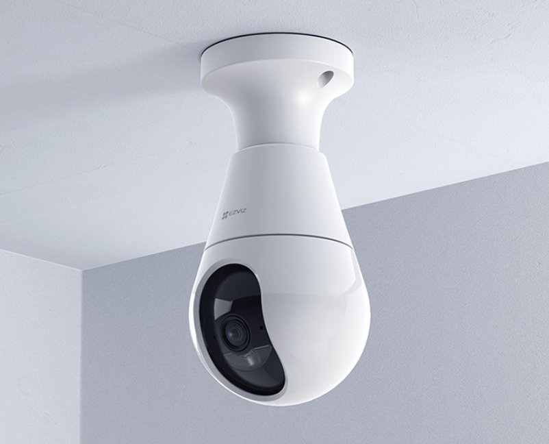 萤石推出新款灯座版摄像机C8b：300万镜头、4G网络，249元起