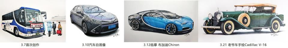  马克笔|汽车手绘半年报告 # 接触车手绘就是从一辆雷凌开始