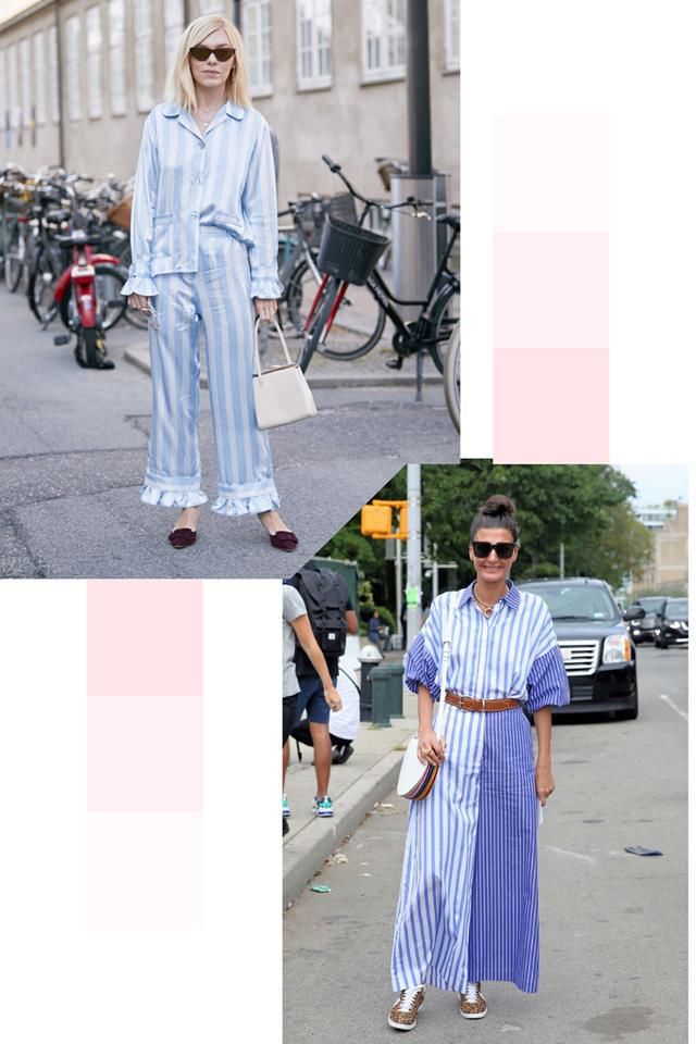 小心|简约不简单,瞧时尚博主的“基础条纹装”穿搭,处处透着小心机