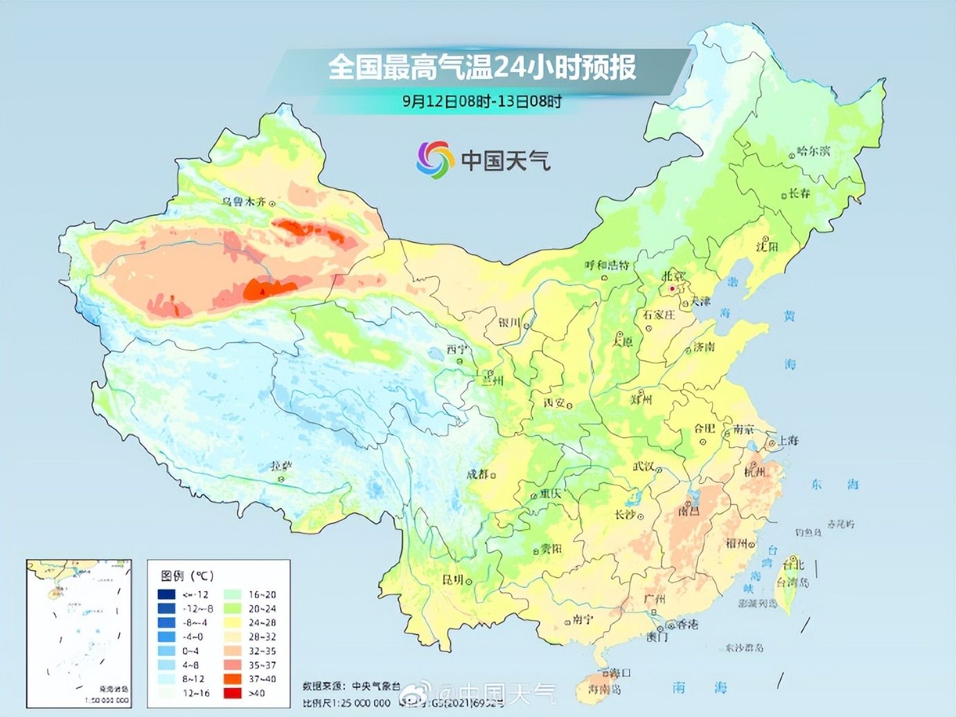 南方降水难歇苏皖等地或有大暴雨，北方多地气温或创立秋来新低