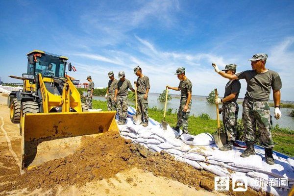 市湖口县抗|江西湖口：人民子弟兵战高温斗酷暑清子坝 助力灾后重建